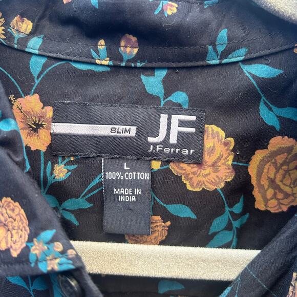 jf j.ferrar slim fit floral button up - Picture 2 of 5